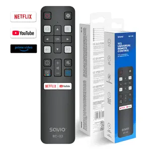 SAVIO RC-23 Universal IR Wireless Remote Control for TCL TVs — 19 buttons, 10 m range