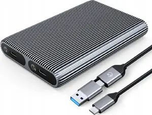 Внешний корпус для M.2 SSD ORICO AM2C3-2SN, USB-C 3.2 Gen2 10 Гбит/с, для M.2 SATA и NVMe накопителей
