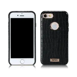 Protective back case REMAX Maso for iPhone 7 Plus / 8 Plus — black snake skin design