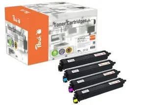 Peach PT1358 Compatible Toner Cartridge Combo Pack Black, Cyan, Magenta, Yellow 4-Pack