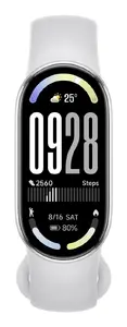 Фитнес-браслет Xiaomi Smart Band 10 — 1,72" AMOLED, 233 мА·ч, до 21 дня автономной работы, серебристый