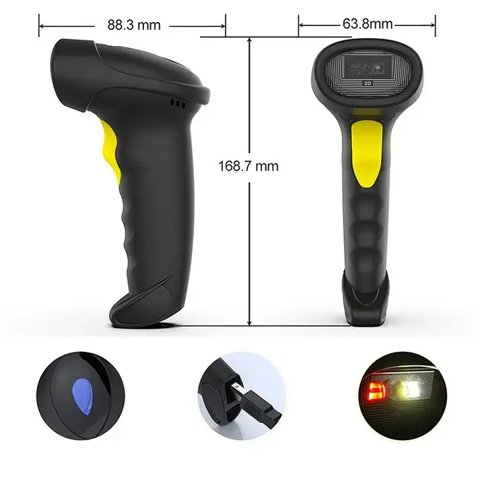 QOLTEC 50880 1D/2D USB skeneris Photo 9