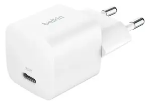 Зарядное устройство Belkin BoostCharge 25W USB‑C PD (внутреннее, от сети) белое — для портативных консолей, смартфонов, планшетов