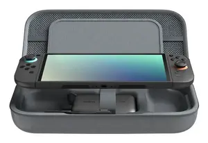 Travel case Belkin for Nintendo, model ENA001hqCH-V2 — Travel case, Polyester/Velvet, Charcoal, 155×297×64 mm