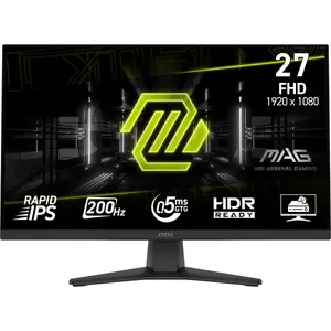 MSI MAG 272F Spēļu monitors 27" Rapid IPS Full HD 1920 x 1080 200 Hz 0.5 ms Melns