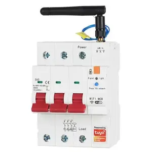 Automātiskais slēdzis TUYA HS084066 3‑polu Wi‑Fi 63 A