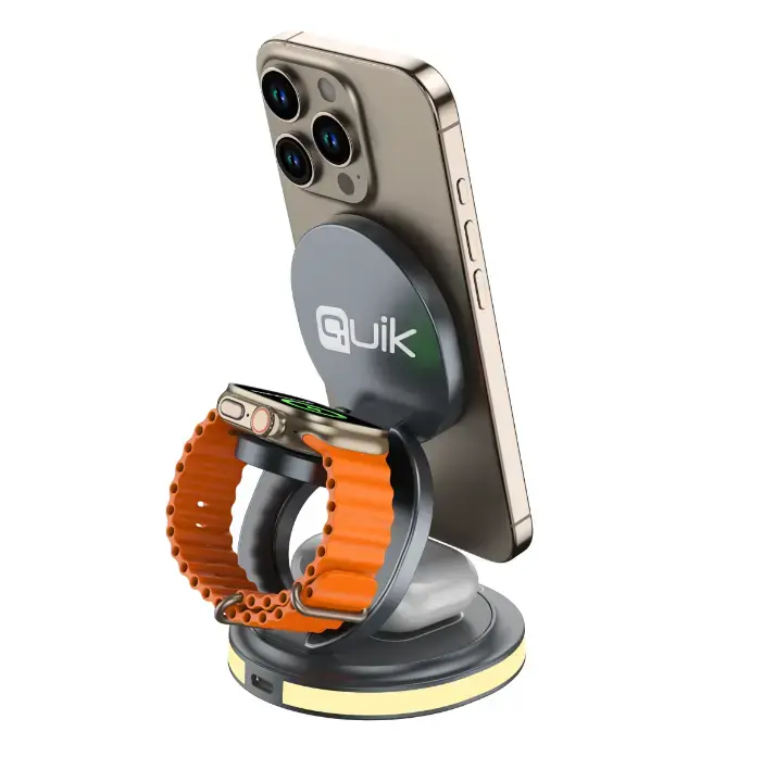 Quik QW-700 Беспроводное зарядное 3‑в‑1 Photo 6