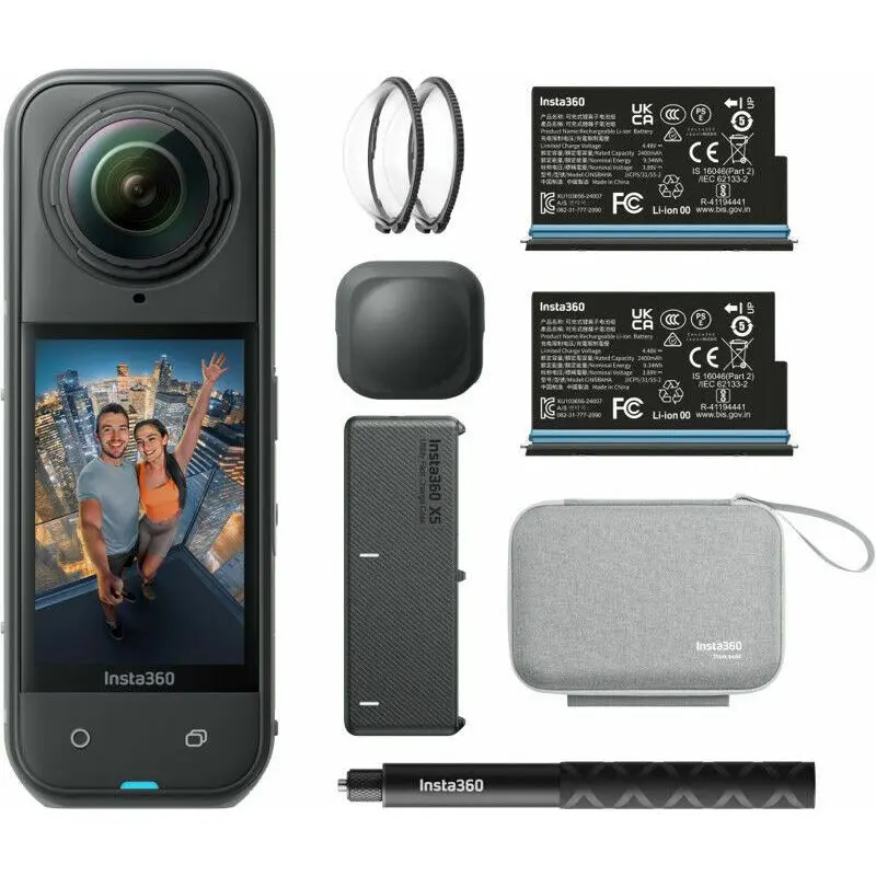Insta360 X5 Essentials Bundle rīcības kamera