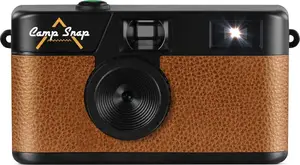 Screenless Digital Camera Camp Snap CS-V105-BR-JP — Brown compact camera without display
