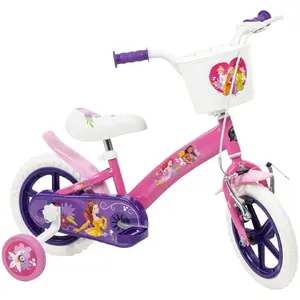Bērnu velosipēds HUFFY Disney PRINCESS 12" — 12" riteņi, viena pārnesuma, pievienojami palīgriteņi