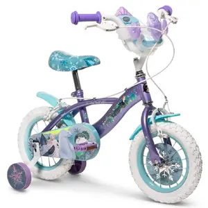 Детский велосипед HUFFY Disney Frozen 12" колесо, односкоростной, тормоз-качалка, тренировочные колёса, стальная рама, для роста 85–100 см