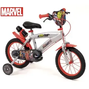 Children's bike HUFFY Disney Cars 14" with training wheels, steel frame, aluminium rims, coaster and front hand brake