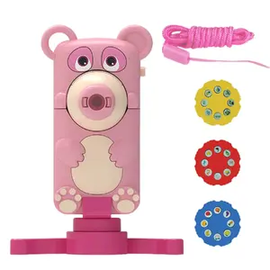 Drawing projector desk stand Kiddyz KIDD-PR1-PI — compact foldable bear design for tracing and art practice