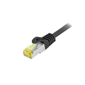Shielded Outdoor Patch Cable EQUIP Cat.6A S/FTP 0.5 m, RJ-45–RJ-45, Black