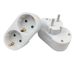 Microconnect strāvas kontaktdakšas adapteris PESCHPLUG2 Type F Schuko 2-vietīgs balts 230V 16A