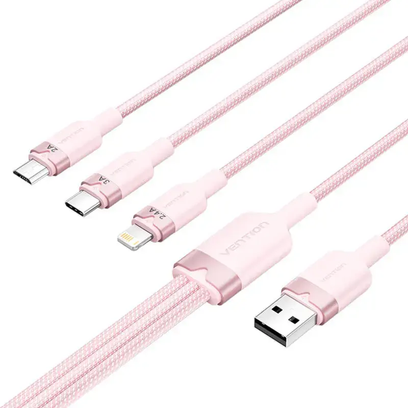 USB 2.0 A uz 3in1 kabelis Vention CTPPG 1,5 m Photo 2