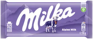Chocolate bar Milka Alpine Milk 90 g — milk chocolate bar, 90 g