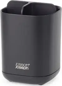 Toothbrush holder joseph joseph EasyStore Matt Black model 70598 — countertop storage for toothbrushes and toothpaste
