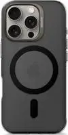 Phone backpack Decoded for iPhone 16 Pro, Transparent Black, made from recycled plastic