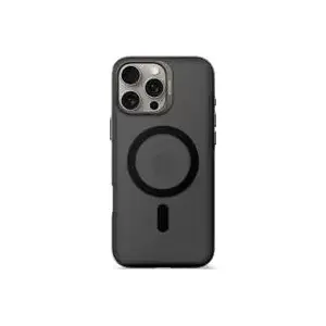 Phone backpack Decoded for iPhone 16 Pro Max — transparent black, recycled plastic