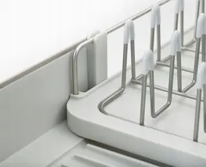 Dish drainer Joseph Joseph Extend Steel expandable, stone finish