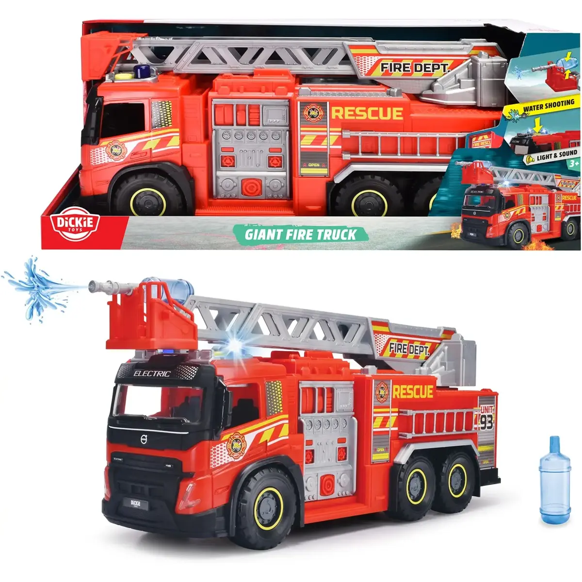 Toy fire truck Simba-Dickie Giant Fire Truck 203719031 Photo 5