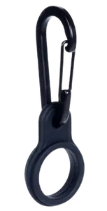Bottle clip Lurch DE5500240837 for bottles up to 5 cm diameter, 10.5×6.1 cm, black aluminum and silicone