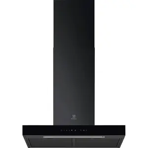 Sienas tvaika nosūcējs Electrolux LFT816K melnā krāsā 600 m³/h ar LED apgaismojumu un A energoefektivitātes klasi
