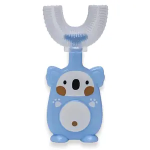 Electric Toothbrush Kiddyz U1 for Kids 2-6 Years Soft Silicone Bristles Dustproof Case Blue