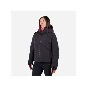Jaka Rossignol W Wispile Puffy Jkt 951828 melna sieviešu izolēta pūkaina jaka