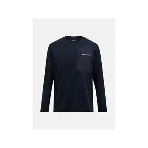 PEAK PERFORMANCE Freelight Polartec Grid Crew džemperis, melns