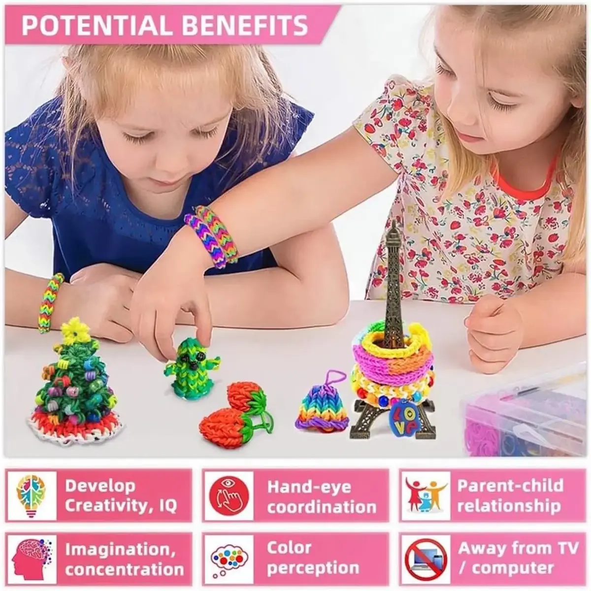Bracelet making kit Kiddyz KIDD-BRC4400-MLT Photo 6