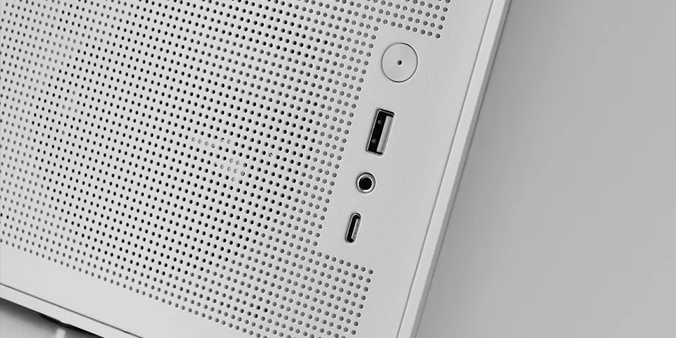 Mars Gaming MC-XPSW Balts Mini Tower Korpuss Photo 10