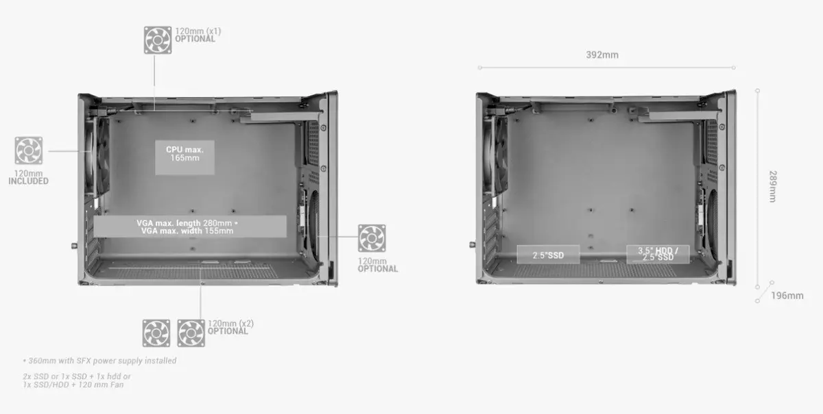 Mars Gaming MC-XPSW Balts Mini Tower Korpuss Photo 12