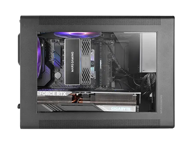 Mars Gaming MC-XPS Mini Tower PC Case Black Photo 8