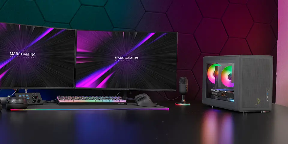 Mars Gaming MC-XPS Mini Tower PC Case Black Photo 13
