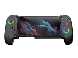 Mars Gaming MGPX Wireless and Wired Gamepad Black with Bluetooth and USB Connectivity for Android, Nintendo Switch, PlayStation and iOS