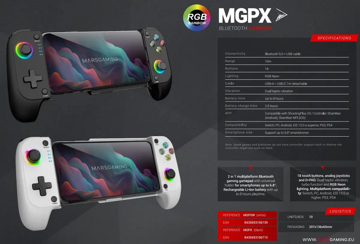 Mars Gaming MGPX Gamepad Photo 9