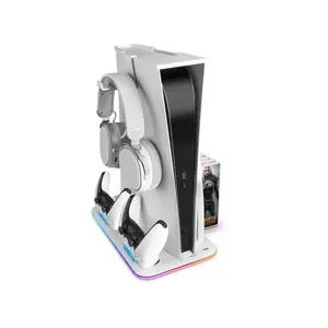 Datora ventilatoru statīvs Mars Gaming MPS5B2 Cooling RGB ar RGB apgaismojumu un regulējamām ventilatora pozīcijām