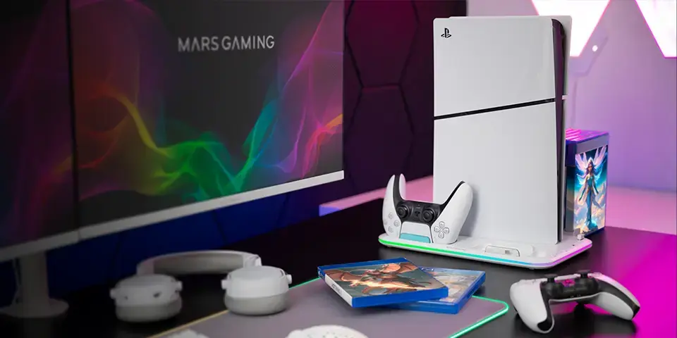 Ventilatora statīvs Mars Gaming MPS5B2 Cooling RGB Photo 5