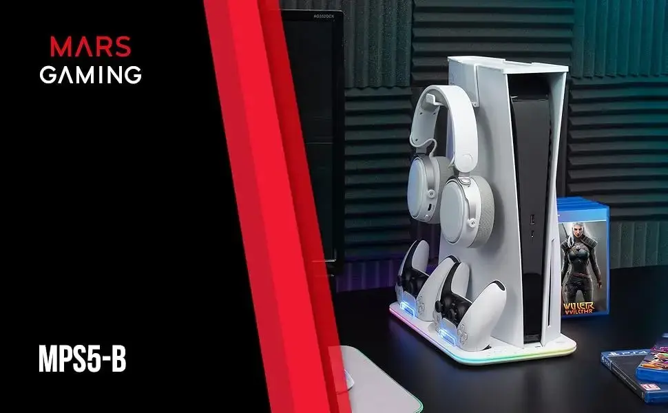 Ventilatora statīvs Mars Gaming MPS5B2 Cooling RGB Photo 7