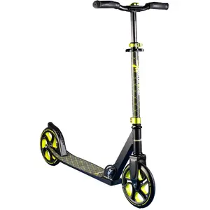 Самокат Muuwmi Aluminium Pro с 215 мм колесом, чёрно-салатовый