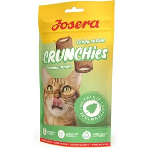 Лакомство для кошек JOSERA Crunchies с кошачьей мятой 60 г — хрустящая закуска