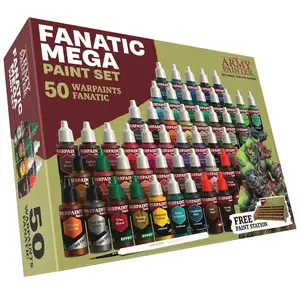 Acrylic paint set Army Painter WP8067P — 90 ml bottles, 50 pcs (36 colours, 4 skin tones, 3 metallics, 3 effects, 4 washes)