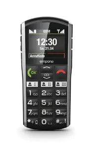 Мобильный телефон Emporia SIMPLICITY моноблок 2G 2-дюймовый экран аккумулятор 1200 мАч Bluetooth FM-радио черный и серебристый