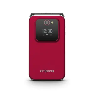Раскладной телефон для пожилых Emporia emporiaJOY-LTE с 2,8" (7,11 см) экраном, 4G, камера 2 МП, Bluetooth, FM-радио, аккумулятор 1300 мА·ч, Single SIM, красный