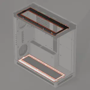 Fan Brackets HAVN HS 420 for 360 mm Radiators, White
