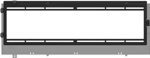 Fan Brackets HAVN HS 420 for 360 mm Radiators, black