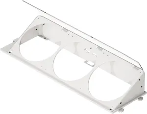 Angled bottom fan bracket HAVN HS 420 white — case fan mounting bracket for lower chassis installation