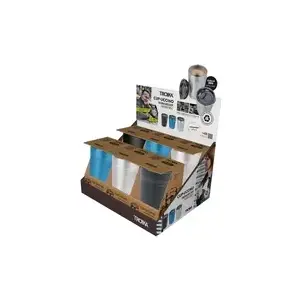 Termokrūžu komplekts TROIKA Thekendisplay 6×CUP-UCCINO — 6 gab., izolētas krūzes